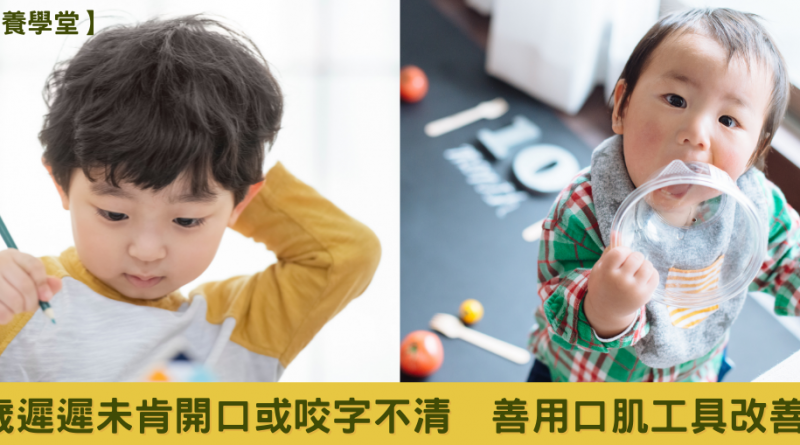 【教養學堂】1-3歲遲遲未肯開口或咬字不清　善用口肌工具改善發展
